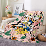 Mickey Mouse Donald Duck Blanket Flannel Fleece Throw Cosplay Blanket