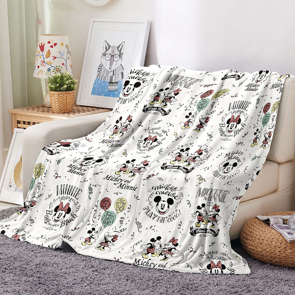 Mickey Mouse Donald Duck Blanket Flannel Fleece Throw Cosplay Blanket
