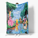 Mickey Mouse Minnie Mouse Flannel Fleece Throw Blanket