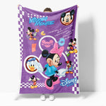 Mickey Mouse Minnie Mouse Flannel Fleece Throw Blanket