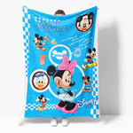 Mickey Mouse Minnie Mouse Flannel Fleece Throw Blanket