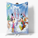 Mickey Mouse Minnie Mouse Flannel Fleece Throw Blanket