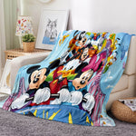 Mickey Mouse Pattern Blanket Flannel Throw Room Decoration