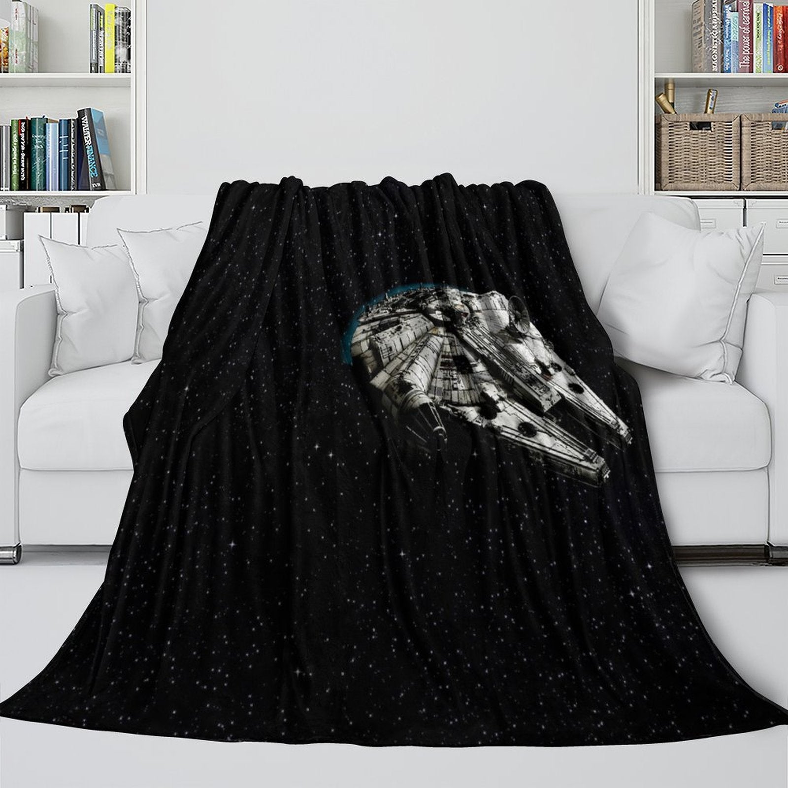 Millennium Falcon Blanket Flannel Throw Room Decoration