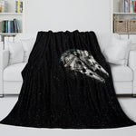 Millennium Falcon Blanket Flannel Throw Room Decoration