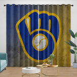 Milwaukee Brewers Curtains Blackout Window Drapes Room Decoration