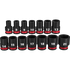 Milwaukee 49-66-7007 14PC SHOCKWAVE Impact Duty™ 3/8" Drive Metric Standard 6 Point Socket Set