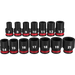 Milwaukee 49-66-7007 14PC SHOCKWAVE Impact Duty™ 3/8" Drive Metric Standard 6 Point Socket Set