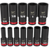 Milwaukee 49-66-7011 12PCSHOCKWAVE Impact Duty™ 1/2" Drive SAE Deep 6 Point Socket Set