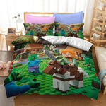 Minecraft Bedding Sets Pattern Quilt Cover Without Filler