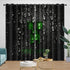 Minecraft Curtains Blackout Window Drapes Kids Room Decoration