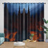 Minecraft Curtains Blackout Window Drapes Kids Room Decoration