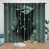 Minecraft Curtains Blackout Window Drapes Kids Room Decoration