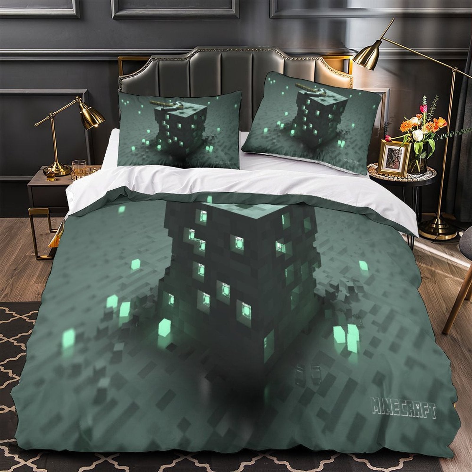 Minecraft Duvet Cover Pattern Bedding Set Without Filler