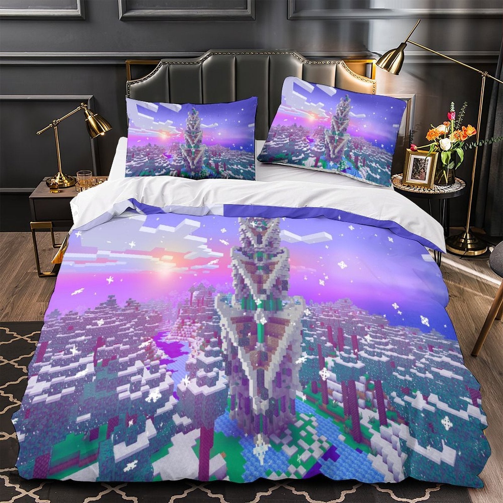 Minecraft Duvet Cover Pattern Bedding Set Without Filler