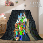 Minecraft Flannel Fleece Throw Cosplay Blanket