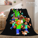 Minecraft Flannel Fleece Throw Cosplay Blanket