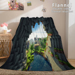 Minecraft Flannel Fleece Throw Cosplay Blanket