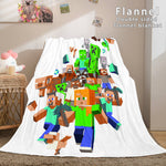 Minecraft Flannel Fleece Throw Cosplay Blanket