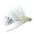 3 Pack Mini Sex Dungeon Streamer White - Size 6 - Articulated Trout Bass Steelhead Salmon and Bass Fly Fishing Flies