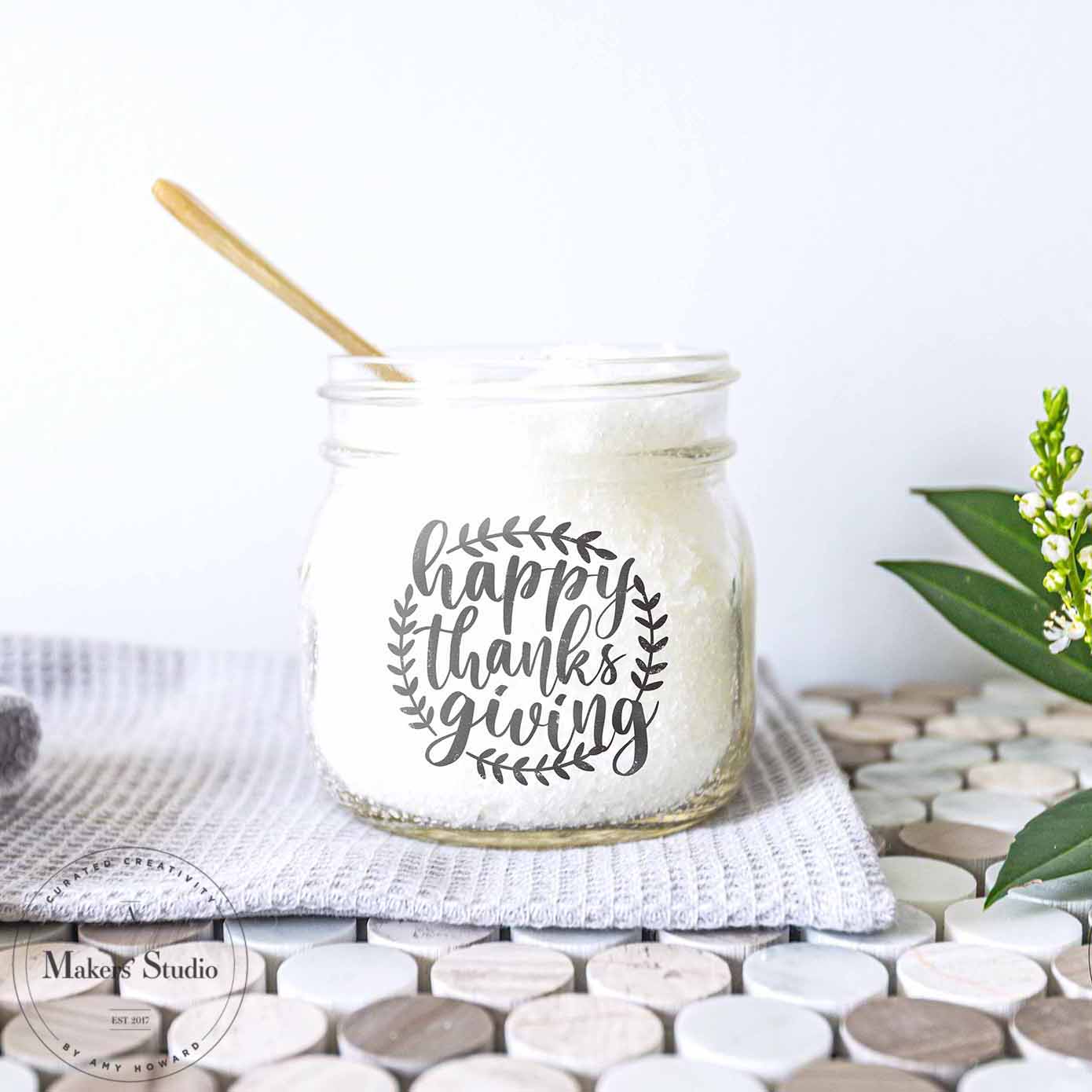 Mini Thanks - Mesh Stencil 5.5x12