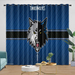 Minnesota Timberwolves Curtains Blackout Window Drapes Room Decoration