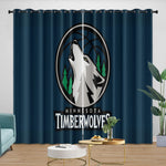 Minnesota Timberwolves Curtains Blackout Window Drapes Room Decoration