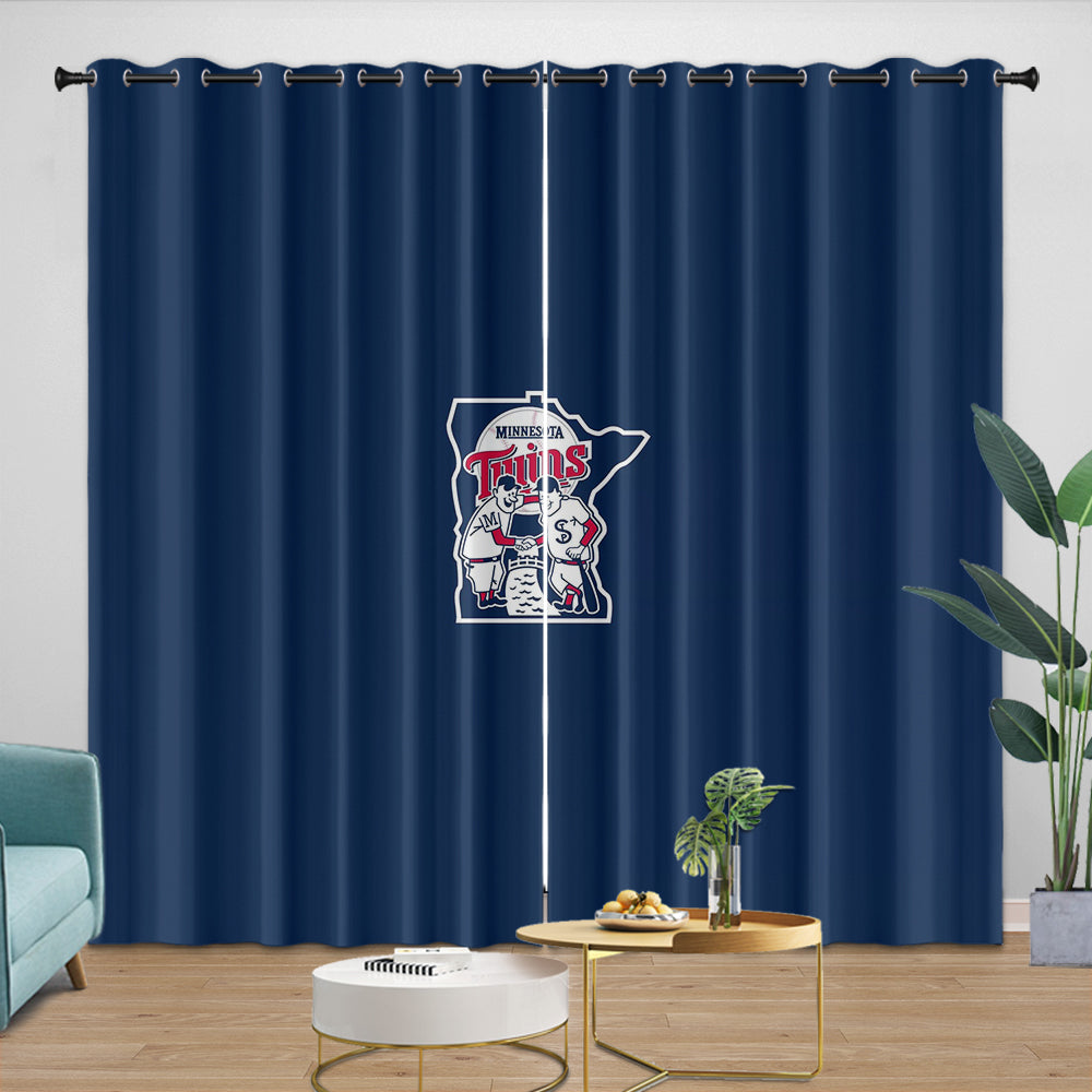 Minnesota Twins Curtains Blackout Window Drapes Room Decoration