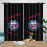 Minnesota Twins Curtains Blackout Window Drapes Room Decoration