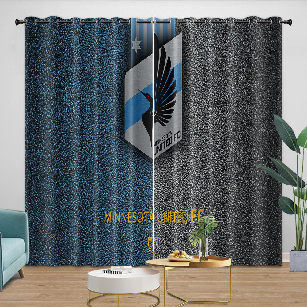 Minnesota United FC Curtains Blackout Window Drapes Room Decoration
