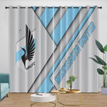 Minnesota United FC Curtains Blackout Window Drapes Room Decoration