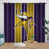 Minnesota Vikings Curtains Blackout Window Drapes Room Decoration