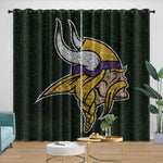 Minnesota Vikings Curtains Blackout Window Drapes Room Decoration