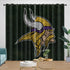 Minnesota Vikings Curtains Blackout Window Drapes Room Decoration