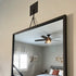 51 Inch Matte Black Hanging Mirror