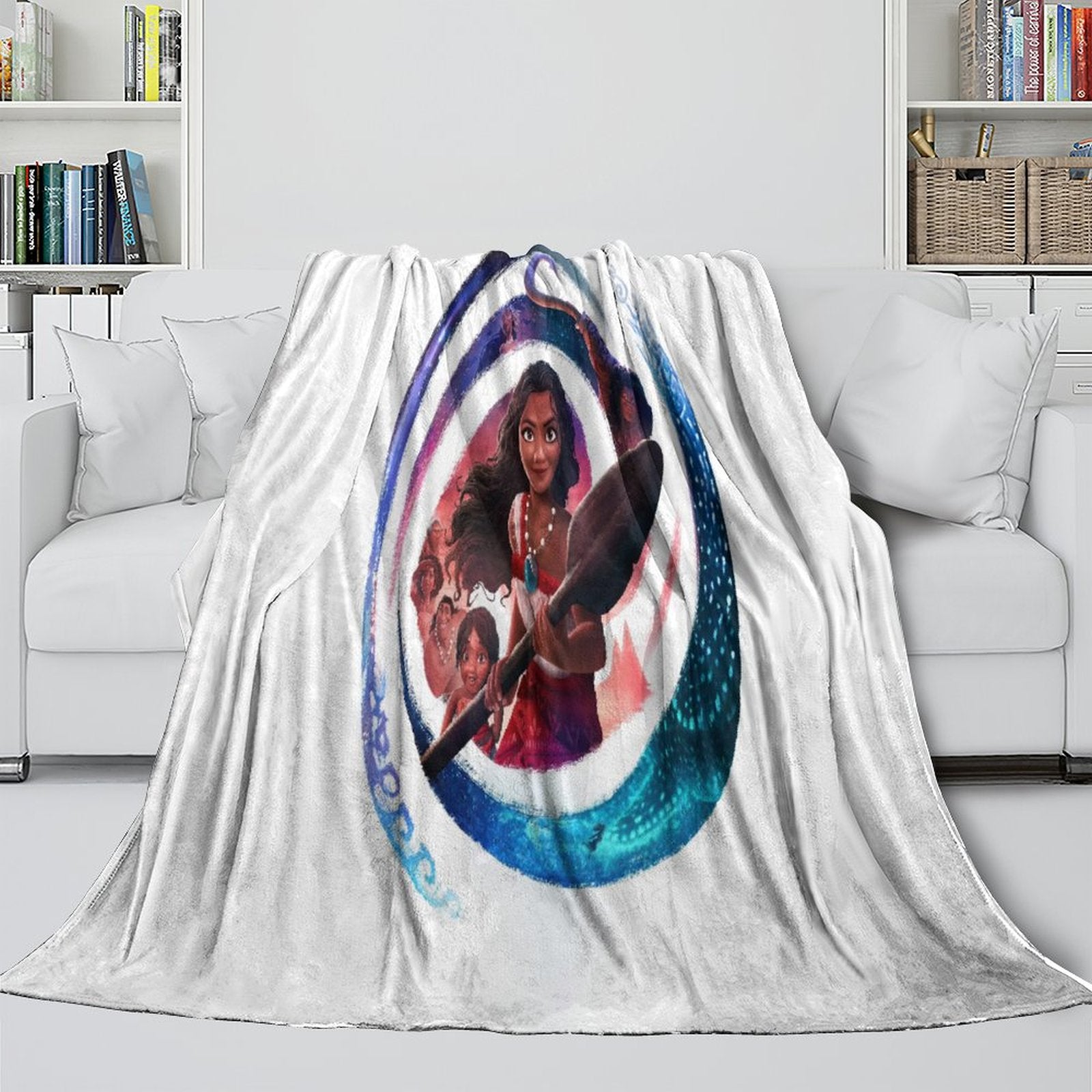 Moana 2 Blanket Flannel Throw Room Decoration