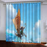Moana Curtains Pattern Blackout Window Drapes
