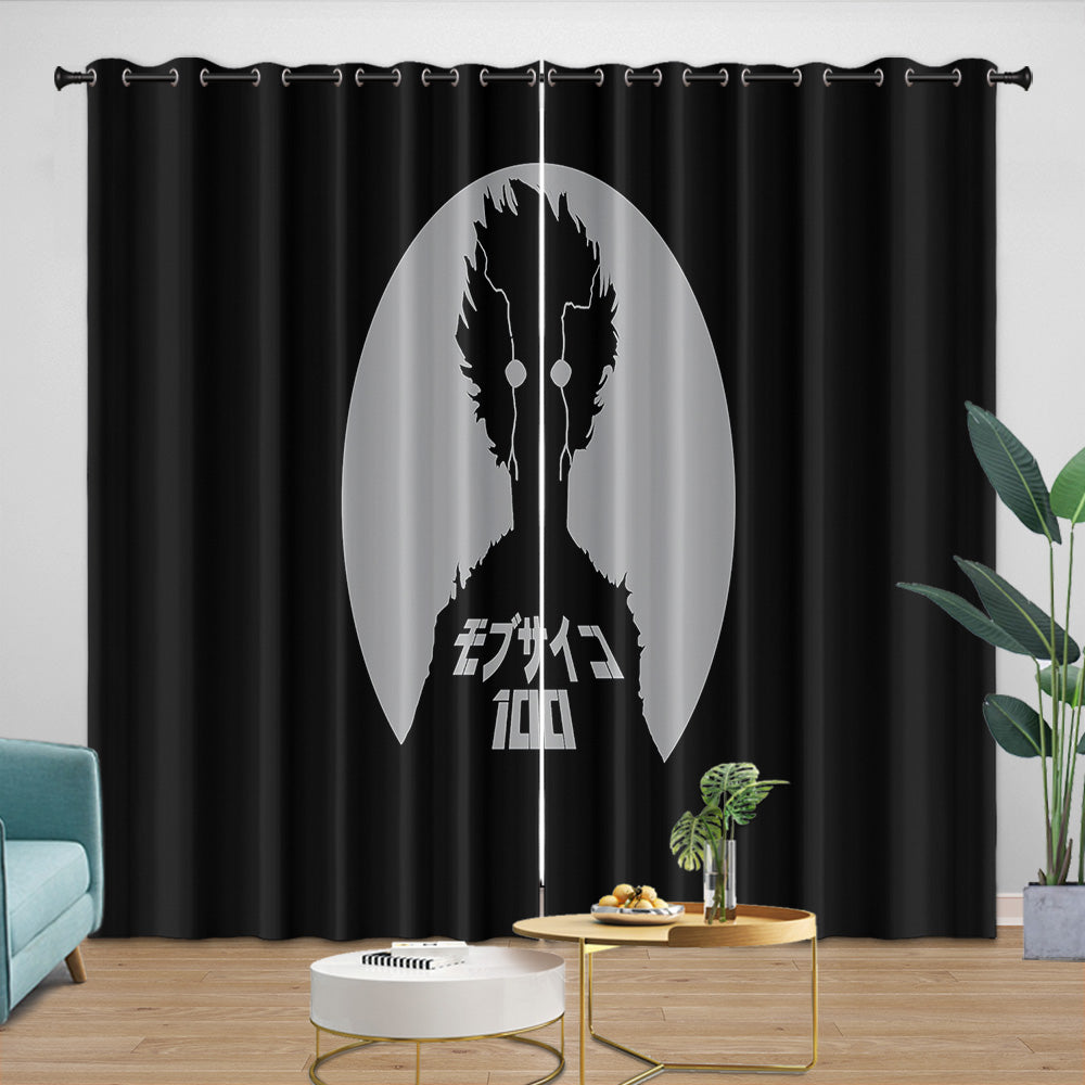 Mob Psycho 100 Curtains Blackout Window Drapes Room Decoration