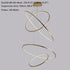 Large Ring Stainless Steel Light Fixture for Staircase