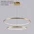 Large Ring Stainless Steel Light Fixture for Staircase