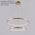 Large Ring Stainless Steel Light Fixture for Staircase