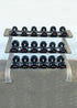 Three Tier 9 Pairs Dumbbell Rack - Muscle D Fitness -  Commercial Grade 3 Tier Dummbbell Rack