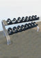 Two Tier 8 Pairs Dumbbell Rack - Muscle D Fitness - Durable 2 Tier 8 Pair Dumbbell Rack