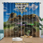 Monster Jam Steel Titans Truck Curtains Blackout Window Drapes