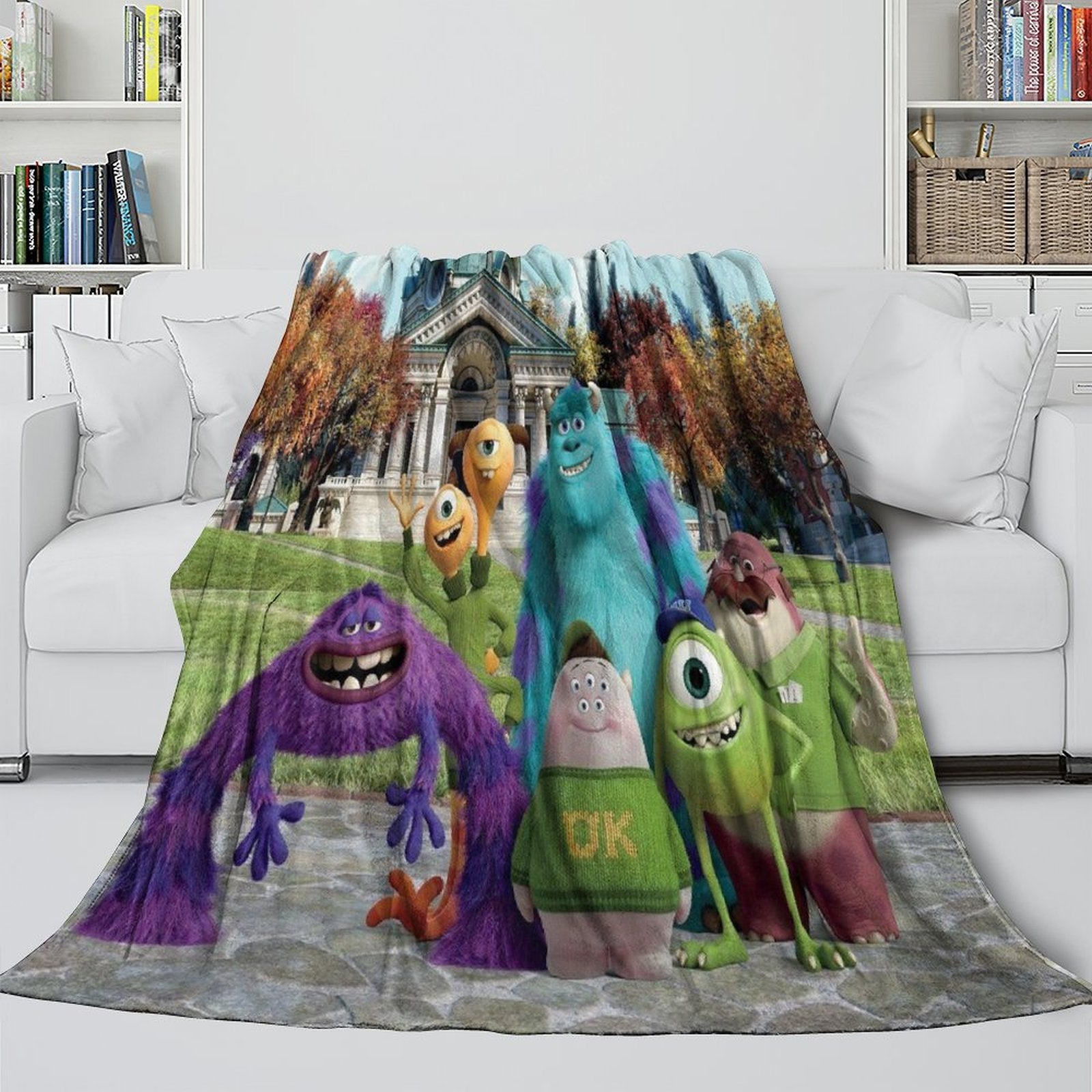 Monsters University Blanket Flannel Fleece Throw Room Decoration