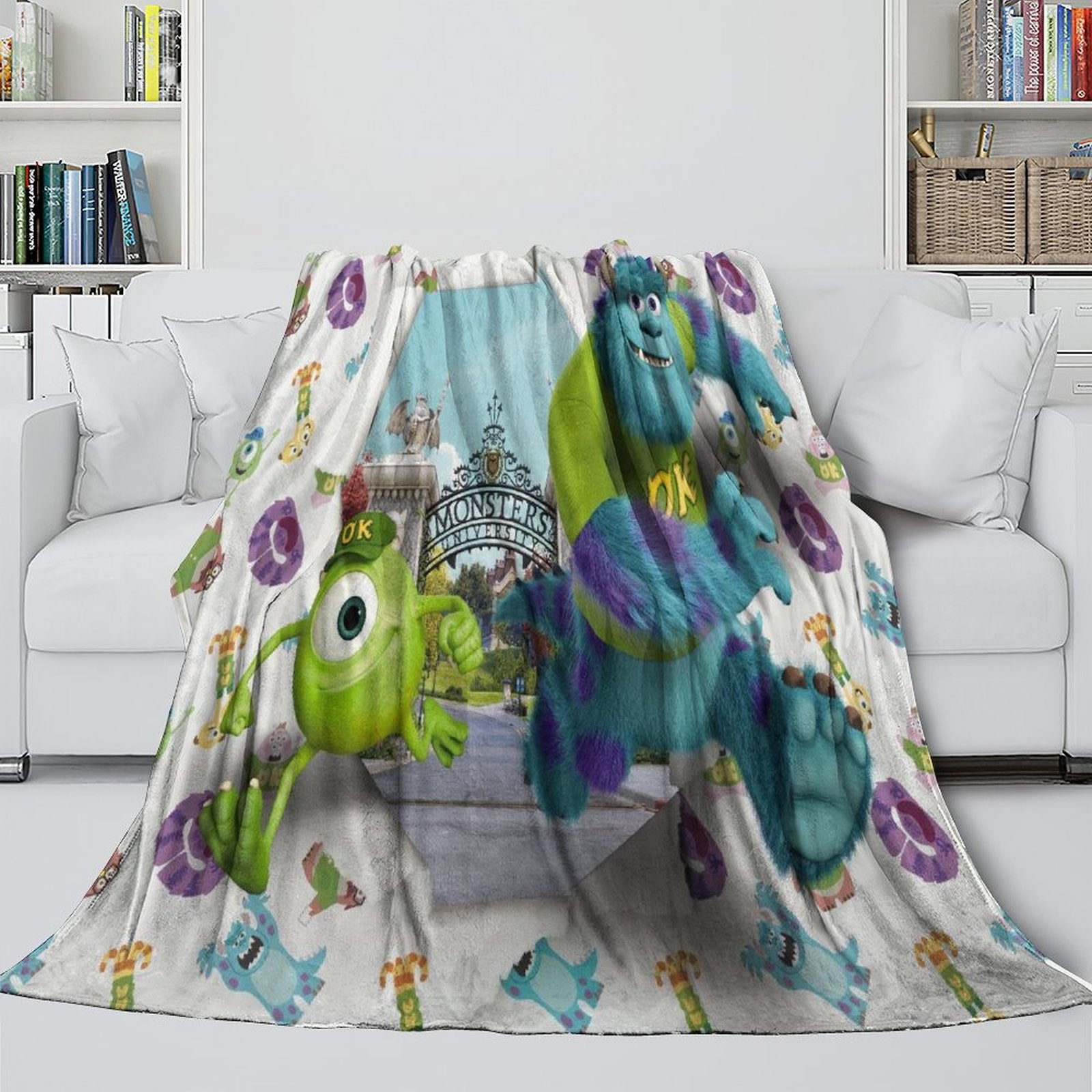 Monsters University Blanket Flannel Fleece Throw Room Decoration