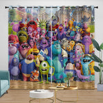 Monsters University Curtains Blackout Window Drapes Room Decoration