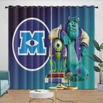 Monsters University Curtains Blackout Window Drapes Room Decoration