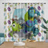 Monsters University Curtains Blackout Window Drapes Room Decoration