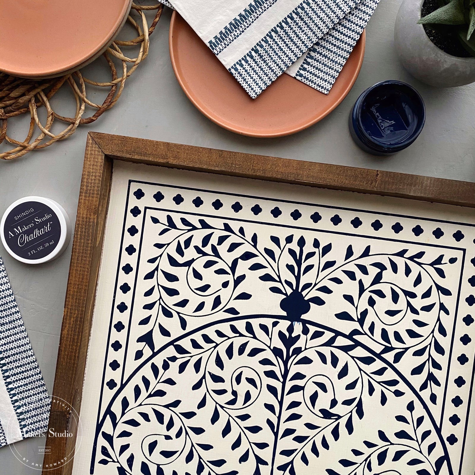 Moroccan Influence - Mesh Stencil 12x18